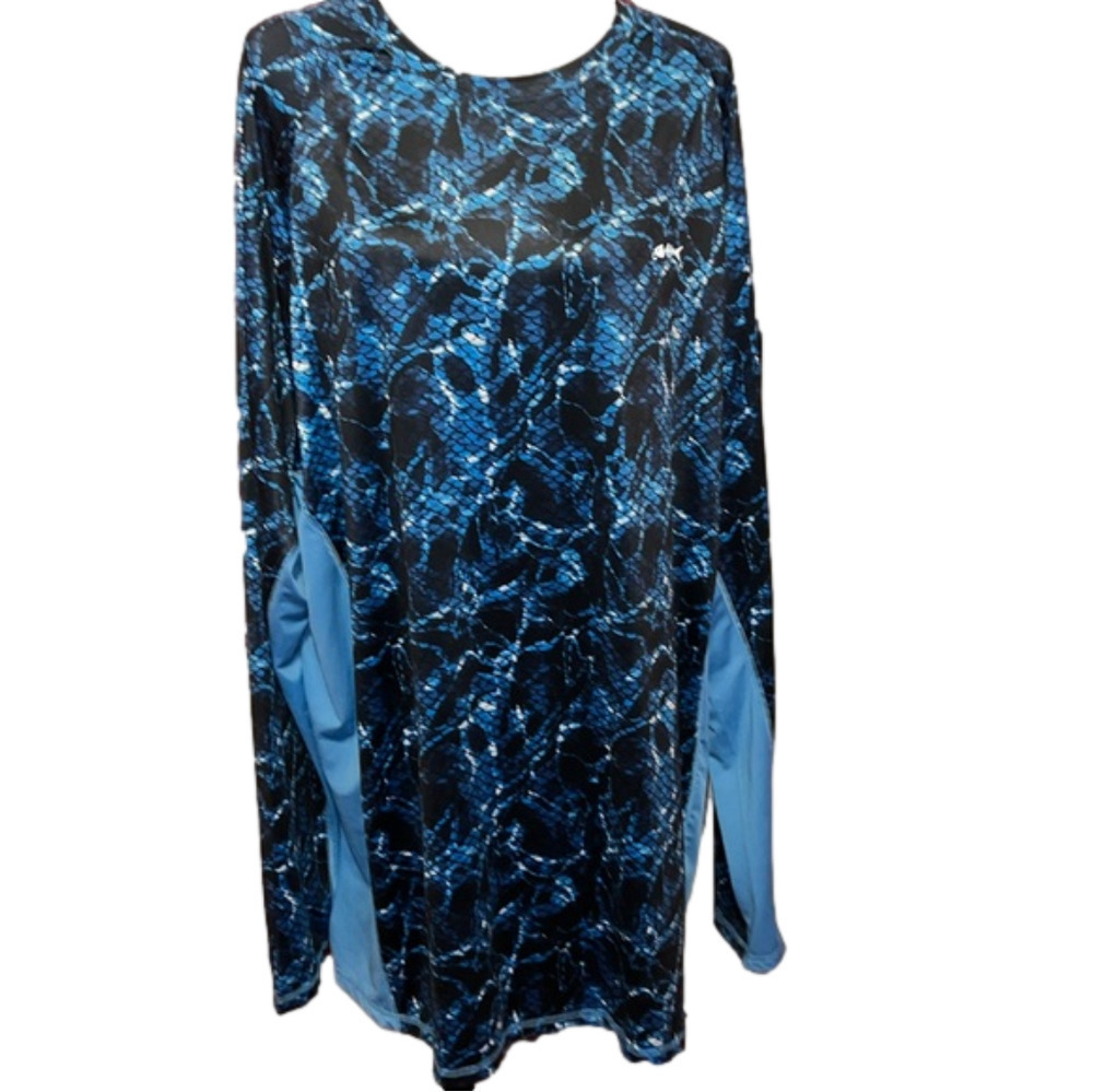 Silver Bait Fishing Blue Pullover 3XLT